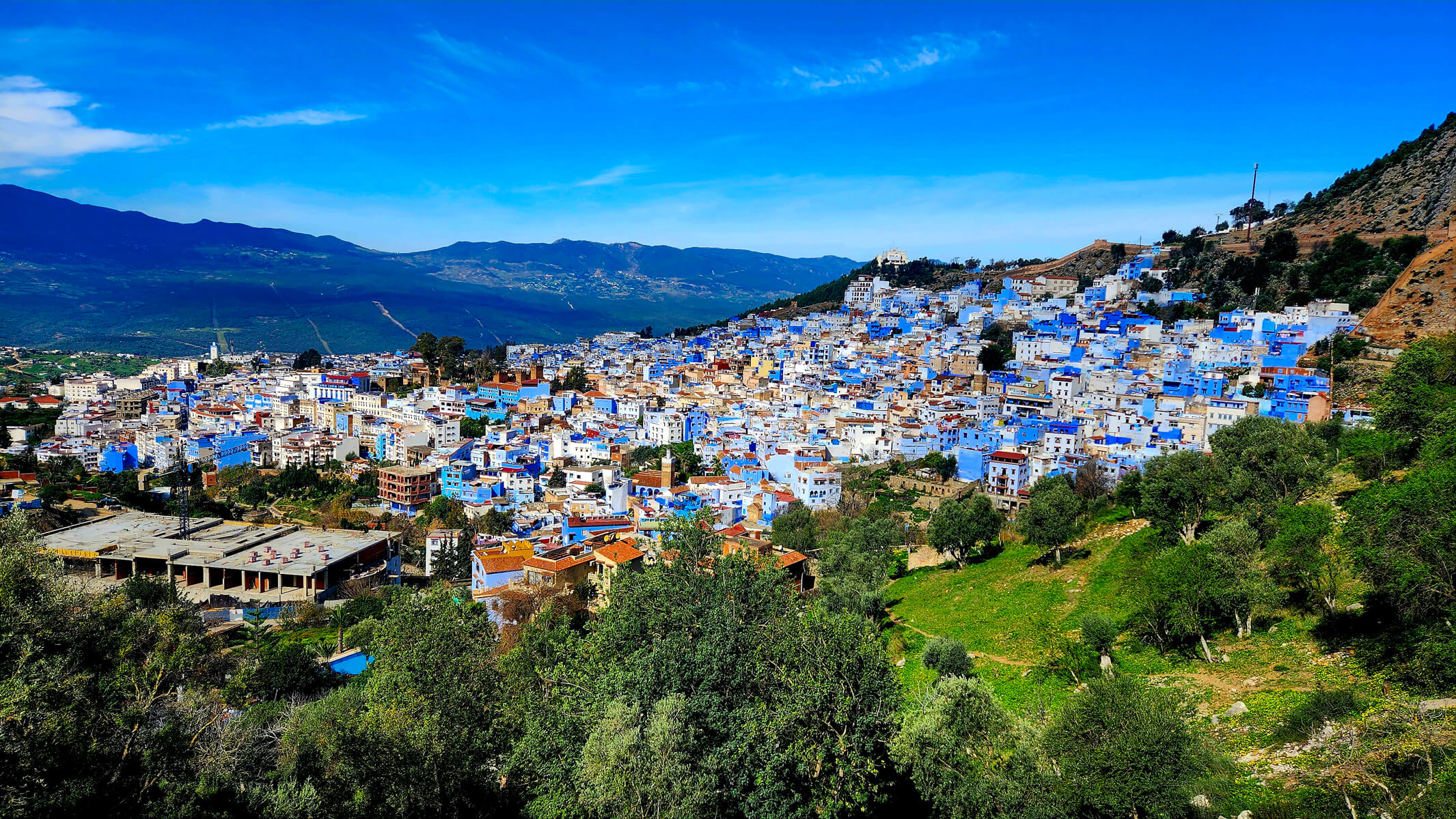 View of Chefchaouen - The Blue Pearl
