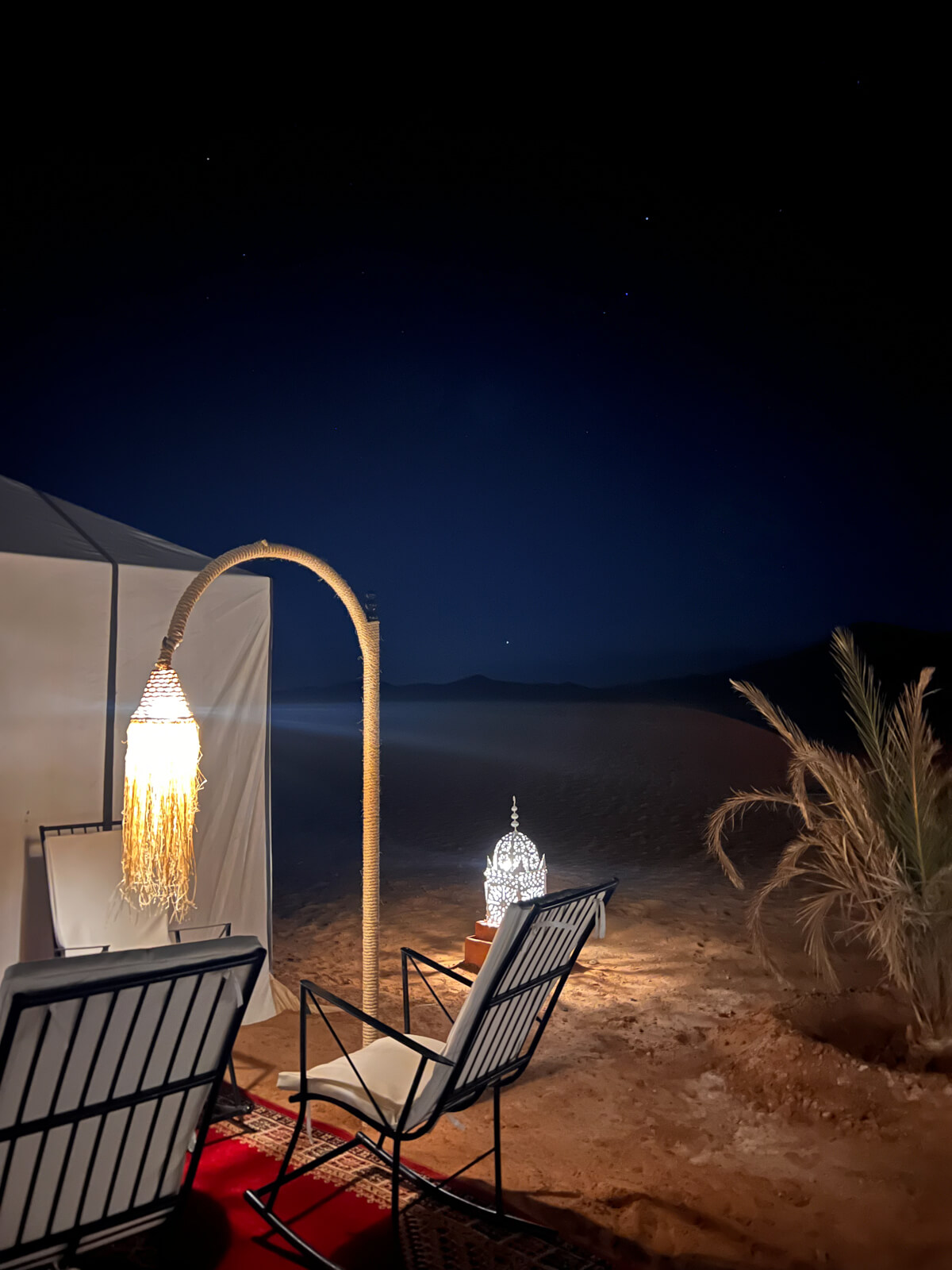 Featured image for “Luxury Desert Camp at Night”