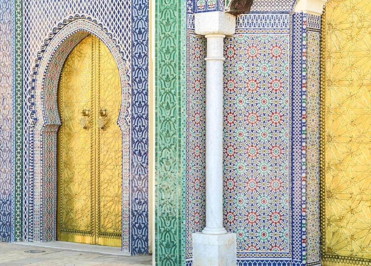 Golden Gate of the Royal Palace in Meknes