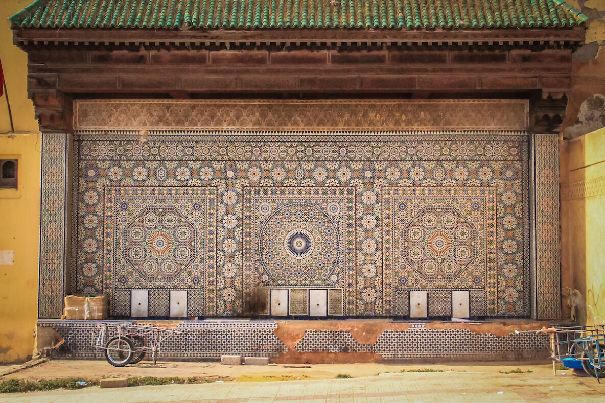 Traditional Water Fountain in Meknes