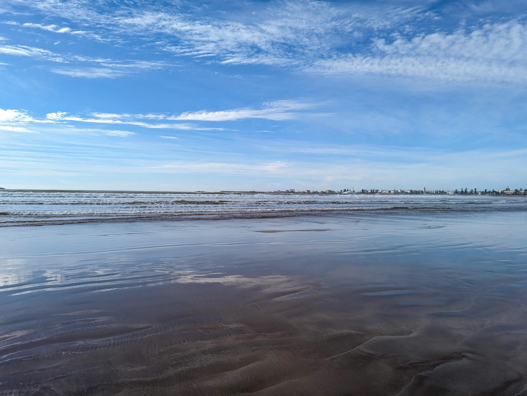 Relax on the beach of Essaouira, Morocco