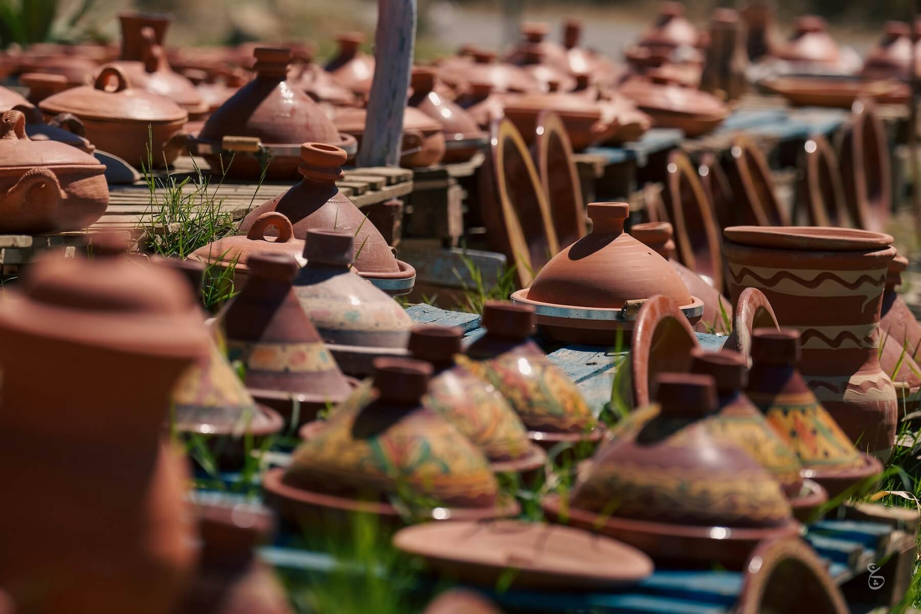 Moroccan handmade tagine pottery